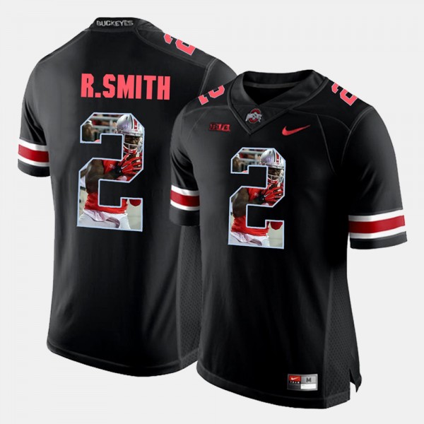 Ohio State Buckeyes Rod Smith Men's #2 Black Pictorial Fashion College Football Jersey 2404HBBT3